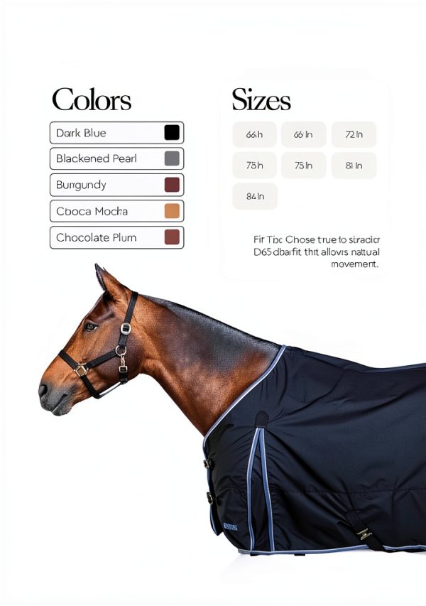 Horze Horse Turnout Blanket Waterproof Breathable-1