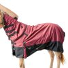 Reinsman Horse Rain Sheet Waterproof Fleece Lined 72 Wine-2