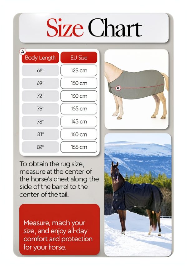 Horze Horse Blanket Heavy Weight Turnout Winter Protection-3