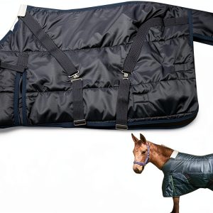 La La Pet Horse Turnout Blanket Ripstop Design Insulated-0