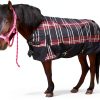 Gallopofff Mini Horse Rain Sheet Waterproof Breathable Plaid-0