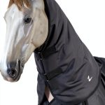Horze Horse Neck Hood Waterproof Warmth Attachment Black-0