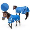AQINGR Horse Blanket Water Resistant Warm Insulation Secure-4