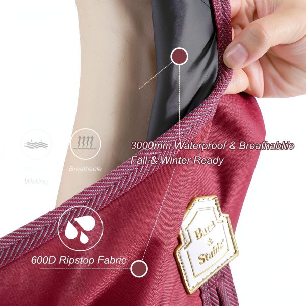 BARN STABLE Horse Turnout Blanket Waterproof Breathable-2