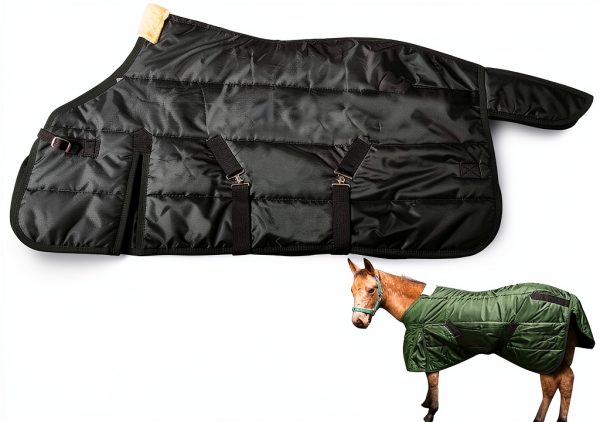 La La Pet Horse Turnout Blanket Ripstop Design Insulated-0