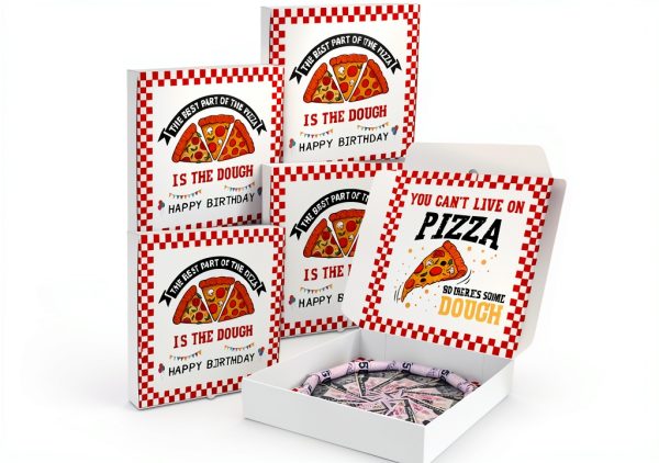LanXinUS Birthday Pizza Box Cardboard 10x10x2in-0
