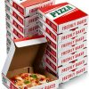 WOKAV Collapsible Pizza Box 8 Inch Small Red Green Eco Kraft-0
