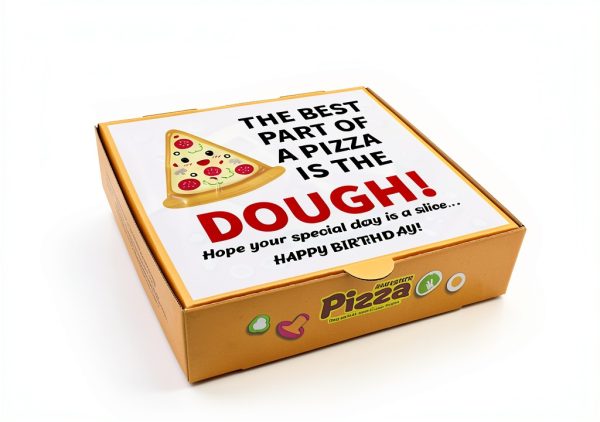 Money Pizza Box QoTang Corrugated Gift Holder-2