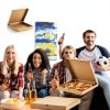 Pizza Boxes Fullhawl Kraft Corrugated 14x14 Brown-4