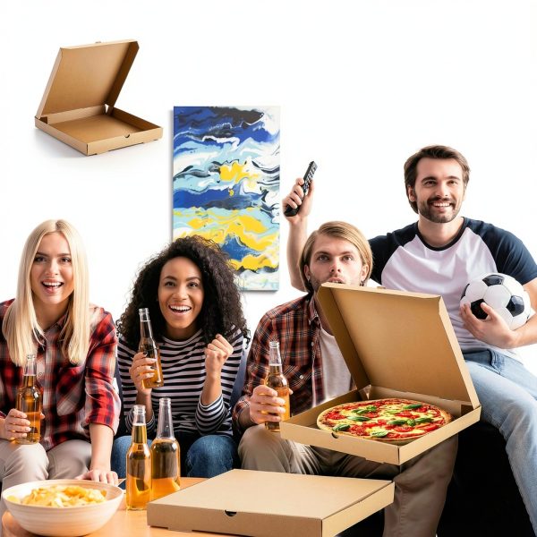 Pizza Boxes Fullhawl Kraft Corrugated 14x14 Brown-4