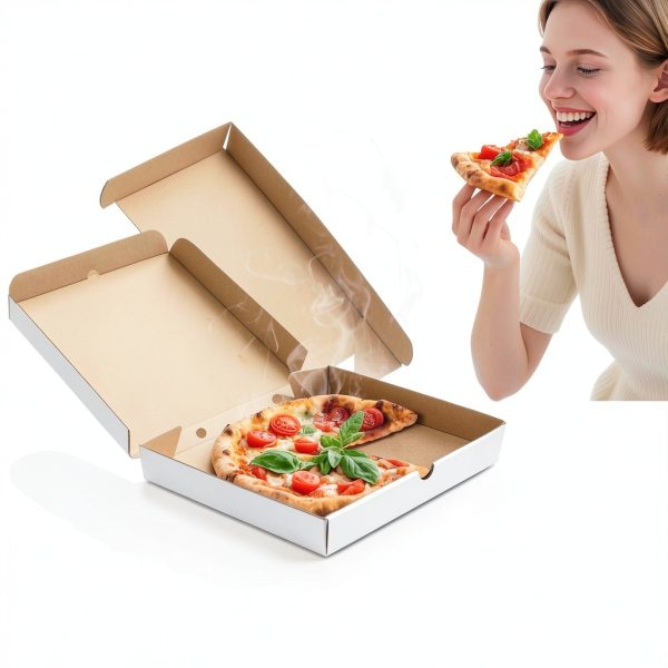 Pizza Boxes by Seuqhck Durable Kraft Cardboard-6