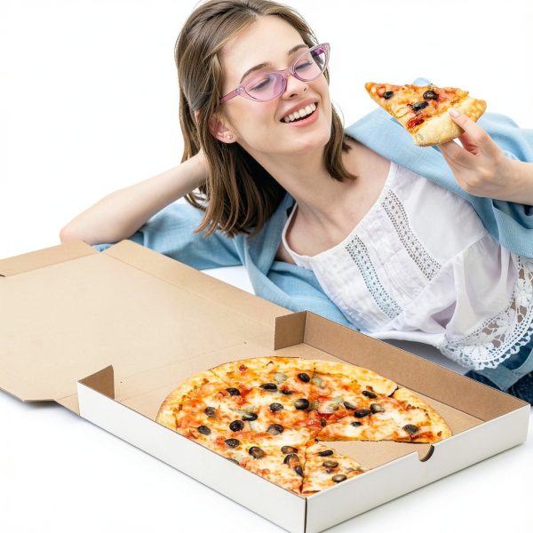 Huoshange 10-Pack Pizza Box Set Sturdy Rectangular-4