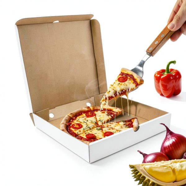 Pizza Boxes by Seuqhck Durable Kraft Cardboard-3