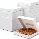 Tosstuki 12x12 White Cardboard Pizza Box 40 Pack Sturdy Disposable-0