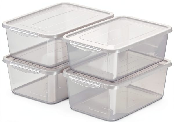 Knifefish Transparent Plastic Storage Box 14L-0