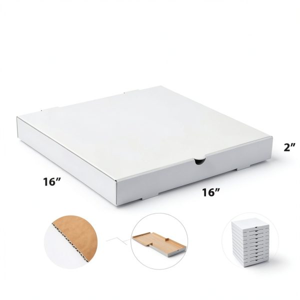 Huoshange 10-Pack Pizza Box Set Sturdy Rectangular-1