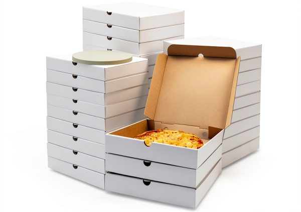 Pizza Boxes by Seuqhck Durable Kraft Cardboard-0