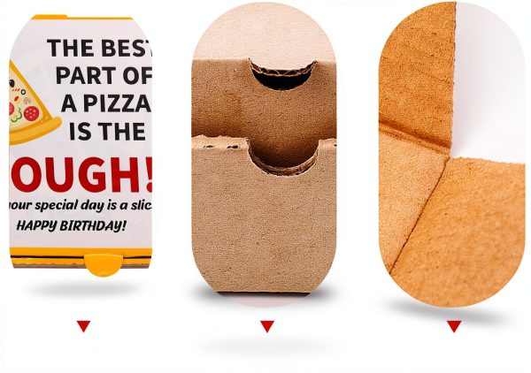 Money Pizza Box QoTang Corrugated Gift Holder-1