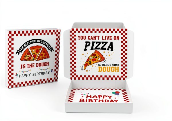 LanXinUS Birthday Pizza Box Cardboard 10x10x2in-1