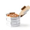 Teenyyou White Octagonal Pizza Box 14x14 Durable-5