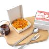 Mini Pizza Boxes WANGDEFA 100 White Cardboard Square Boxes for Cookies-3