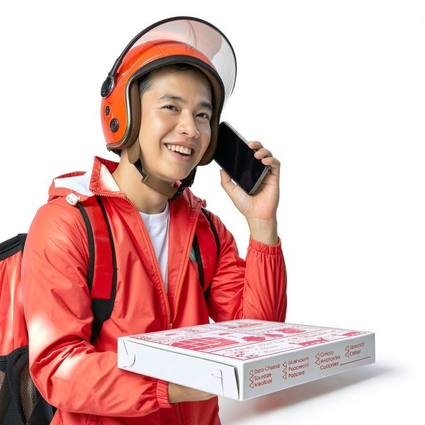 MT Products 12x12x2 White-Red Pizza Boxes Durable Clay Coated-3