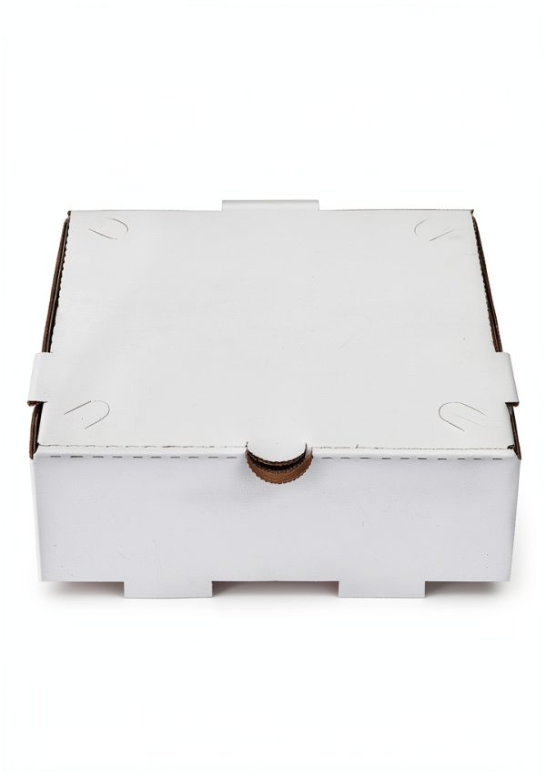 Karat Pizza Box Pack of 50 White & Kraft Corrugated Boxes 12x12 Inches-5