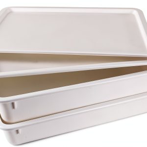 Pizza Proofing Box 2-Pack Stackable BPA Free 17x13x3.5in ChefPro-0
