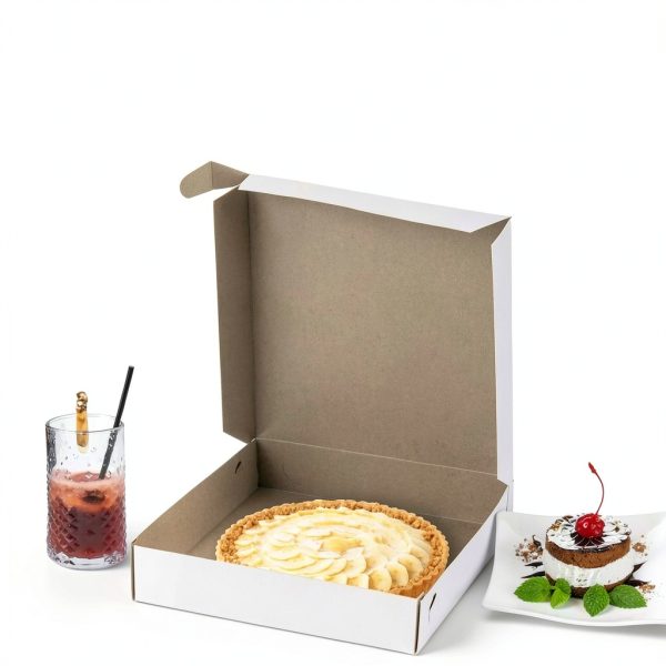 MT Products 12x12x2 White-Red Pizza Boxes Durable Clay Coated-4