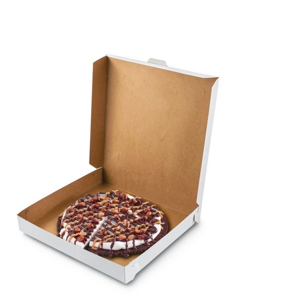 Pizza Box MT Products Ultra Thin White Square Box 12x12x1.9 Inch Pack-2