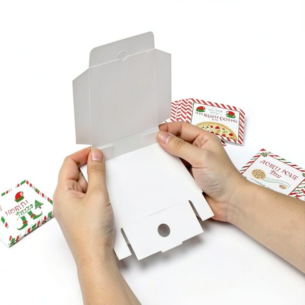 WANGDEFA Mini Pizza Box 3.5x3.5 Inch Square Disposable Pack 50 Count-3