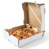 Karat Pizza Box Pack of 50 White & Kraft Corrugated Boxes 12x12 Inches-1