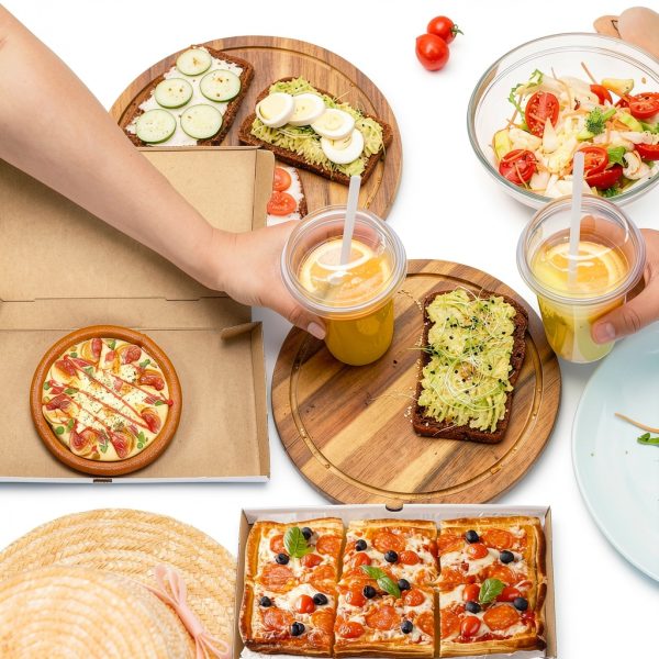AmazingSpark Corrugated Pizza Boxes 14x7x1.5in 50 Pack Sturdy-5