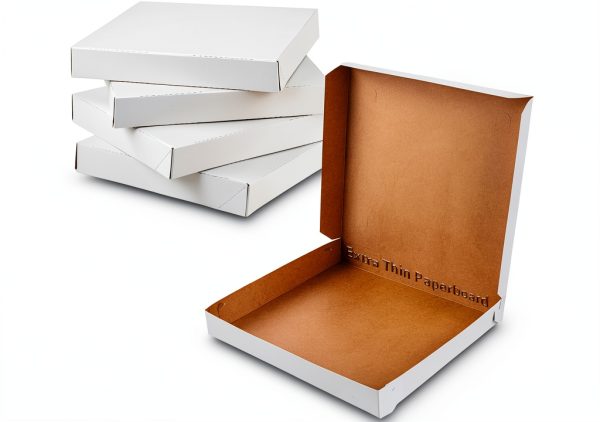 Pizza Box MT Products Ultra Thin White Square Box 12x12x1.9 Inch Pack-0