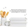 Pizza Proofing Box 2-Pack Stackable BPA Free 17x13x3.5in ChefPro-5