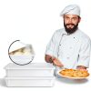 Pizza Proofing Box 2-Pack Stackable BPA Free 17x13x3.5in ChefPro-7