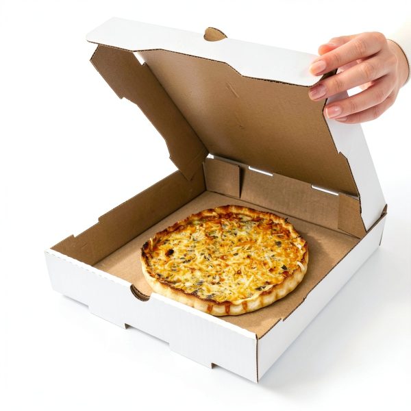 Karat Pizza Boxes White 12x12 Corrugated Grease-Resistant Pack of 50-2