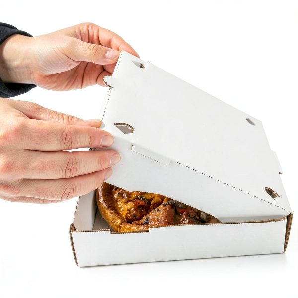 Karat Pizza Box Pack of 50 White & Kraft Corrugated Boxes 12x12 Inches-2