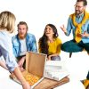 Pizza Box MT Products Ultra Thin White Square Box 12x12x1.9 Inch Pack-4