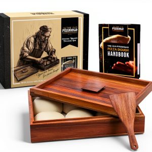 Pizza Dough Proofing Box The Old Pizzaiolo Acacia Wood Airtight TOP101-0