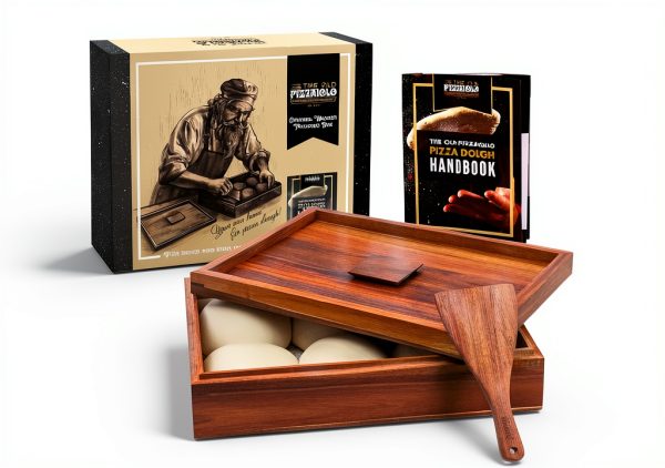 Pizza Dough Proofing Box The Old Pizzaiolo Acacia Wood Airtight TOP101-0