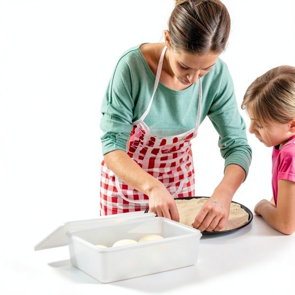 OGANAZI Pizza Proofing Box Large Lidded 14.3x9.7x4.4in-2