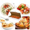 AmazingSpark Corrugated Pizza Boxes 14x7x1.5in 50 Pack Sturdy-2