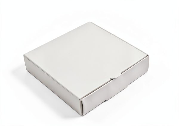 Mini Pizza Boxes WANGDEFA 100 White Cardboard Square Boxes for Cookies-1