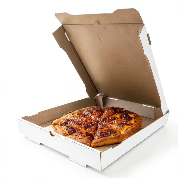 Pizza Box White Corrugated 14x14 Karat Bulk Pack of 50-1