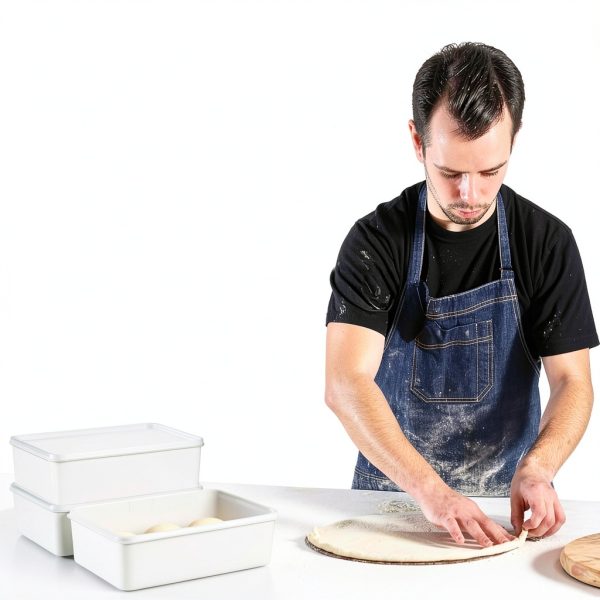 OGANAZI Pizza Proofing Box Large Lidded 14.3x9.7x4.4in-3
