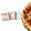 Mini Pizza Boxes WANGDEFA 100 White Cardboard Square Boxes for Cookies-4