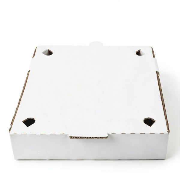 Karat Pizza Box Pack of 50 White & Kraft Corrugated Boxes 12x12 Inches-3