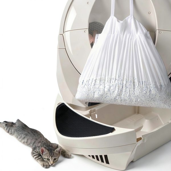 Cat Litter Bag DEUDSORY 120 Pack Eco‑Friendly Disposable 17.7×19.68 in-1