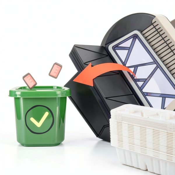 Litter Box Waste Receptacles 20 Pack -VIKOS for LitterMaid Self-3